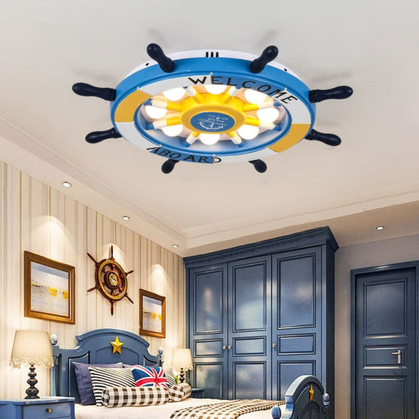 Kids Boat Wheel Light: Fun and Safe Accessories for Boating-Kids Room Nursery Lighting
