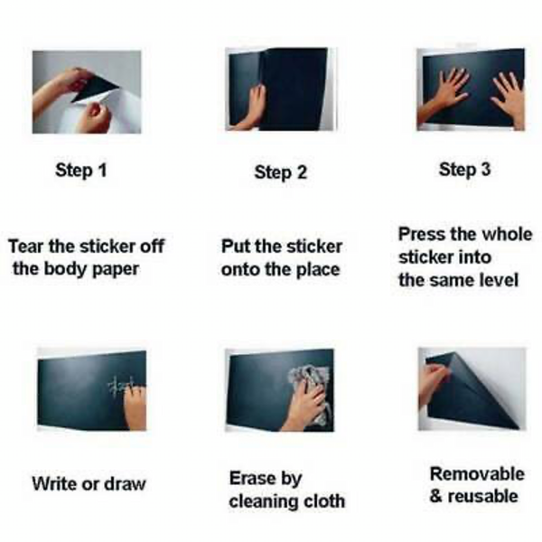 Kids Chalkboard Wall Decals - Blackboard Stickers-Home Decor Decals