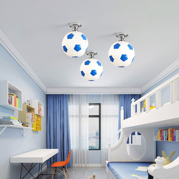 Kids Football Pendant Ceiling Light | Kids Room Decor Lights-Kids Room Nursery Lighting