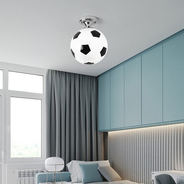 Kids Football Pendant Ceiling Light | Kids Room Decor Lights-Kids Room Nursery Lighting