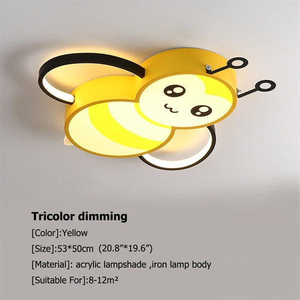 Kids Honey Bee Ceiling Light | Kids Room Decor Lights-Kids Room Nursery Lighting