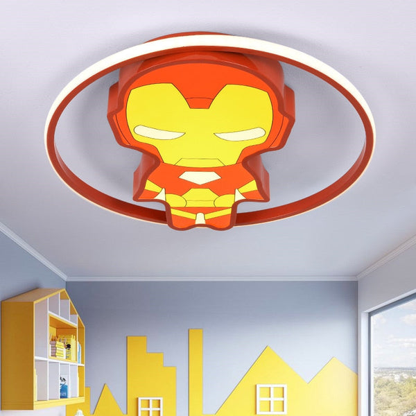 Kids IronMan Ceiling Light | Kids Room Decor Lights-Kids Room Nursery Lighting
