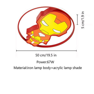 Kids IronMan Ceiling Light | Kids Room Decor Lights-Kids Room Nursery Lighting