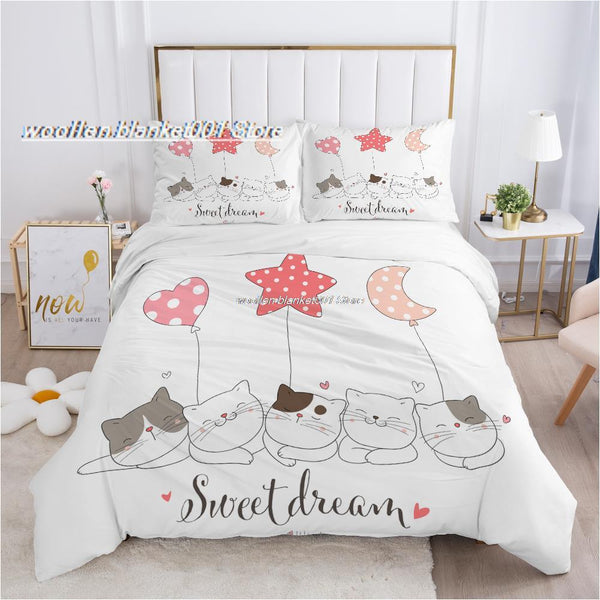 Kids Kitty Bedding Set | Find the Perfect Kitty Bedding Set-Bedding Set Kids