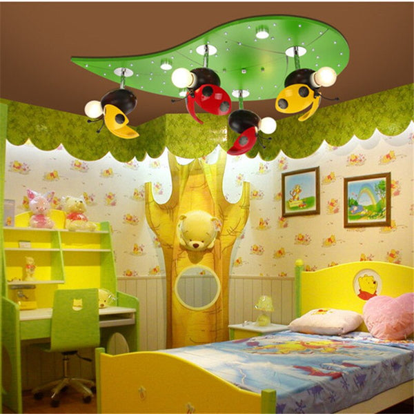 Kids Ladybug LadyBird Ceiling Light | Kids Room Decor Lights-Kids Room Nursery Lighting