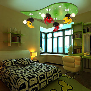 Kids Ladybug LadyBird Ceiling Light | Kids Room Decor Lights-Kids Room Nursery Lighting