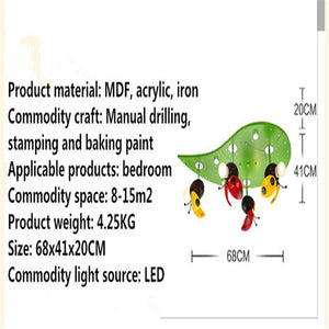 Kids Ladybug LadyBird Ceiling Light | Kids Room Decor Lights-Kids Room Nursery Lighting