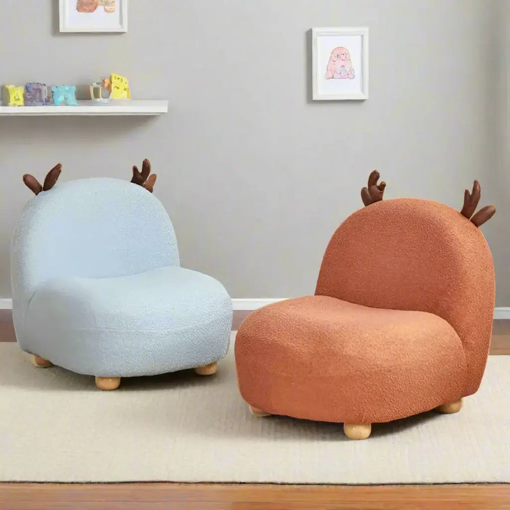 Kids Lambswool Armchair – Soft One-Seater Chair for Nursery &amp; Playroom-Kids Sofas