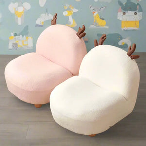 Kids Lambswool Armchair – Soft One-Seater Chair for Nursery &amp; Playroom-Kids Sofas