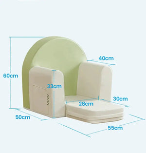 Kids Mini Couch Sofa – One-Seater Toddler Chair with Soft Sponge Filling-Kids Sofas