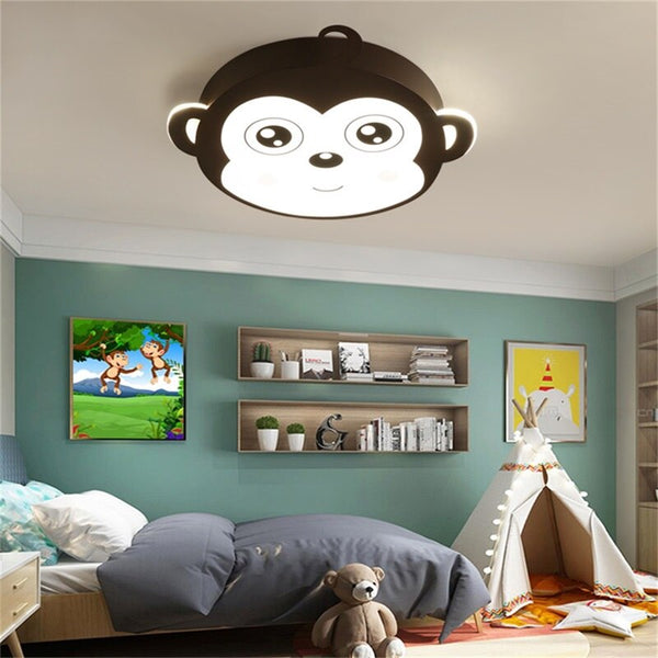 Kids Monkey Ceiling Light | Kids Room Decor Lights-Kids Room Nursery Lighting