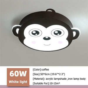Kids Monkey Ceiling Light | Kids Room Decor Lights-Kids Room Nursery Lighting