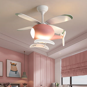 Kids' Nursery Helicopter Ceiling Light with Fan-Kids Room Nursery Lighting