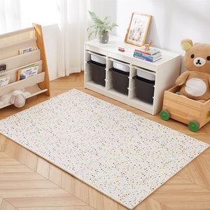 Kids Play Mat Tiles – Soft Mosaic Foam Floor Tiles with Corner Strips-Toddler Play Mats