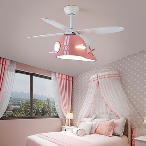 Kids Room Helicopter Ceiling Fan with Light - Art Deco Style-Kids Room Nursery Lighting
