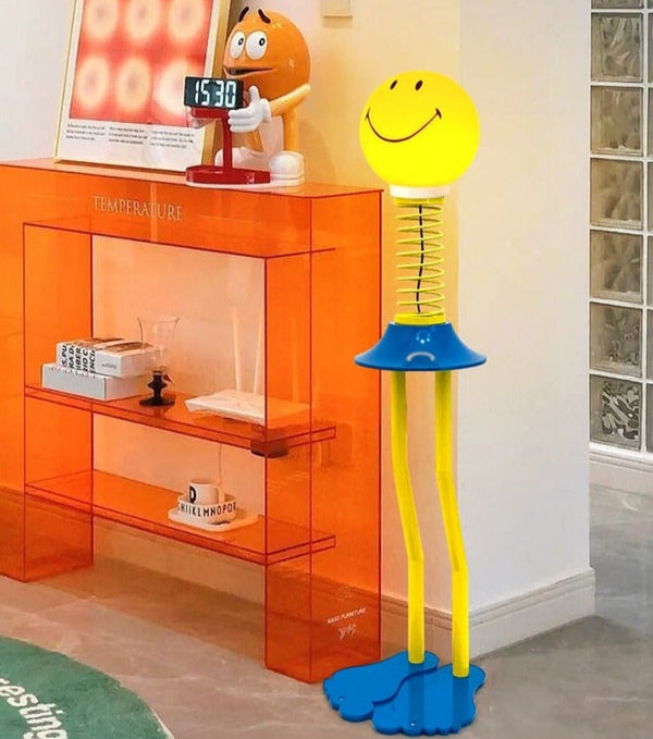 Kids Smiley Floor Standing Lamp: Illuminate Their Space with Style-Kids Room Nursery Lighting