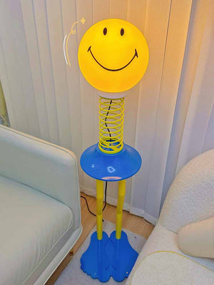 Kids Smiley Floor Standing Lamp: Illuminate Their Space with Style-Kids Room Nursery Lighting