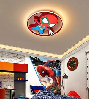 Kids Spiderman Ceiling Light - Enhance Your Kids' Room Decor-Kids Room Nursery Lighting