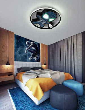 Kids Spiderman Ceiling Light - Enhance Your Kids' Room Decor-Kids Room Nursery Lighting
