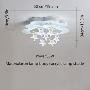 Kids Stars Clouds Ceiling Light | Kids Room Decor Lights-Kids Room Nursery Lighting