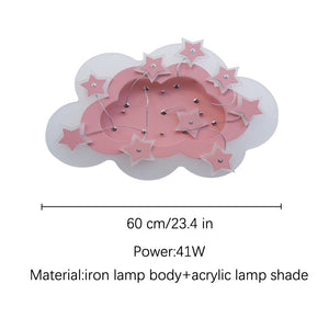 Kids Stars Clouds Ceiling Light | Kids Room Decor Lights-Kids Room Nursery Lighting