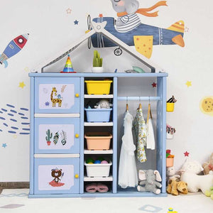 Kids Storage Closet: Efficient Organization for Children-Toys