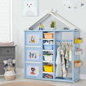 Kids Storage Closet: Efficient Organization for Children-Toys