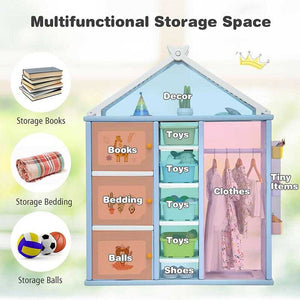 Kids Storage Closet: Efficient Organization for Children-Toys