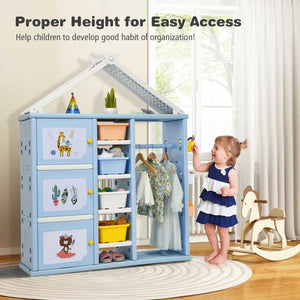 Kids Storage Closet: Efficient Organization for Children-Toys