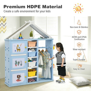 Kids Storage Closet: Efficient Organization for Children-Toys