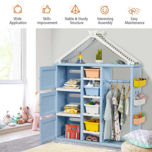 Kids Storage Closet: Efficient Organization for Children-Toys
