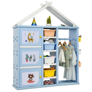 Kids Storage Closet: Efficient Organization for Children-Toys