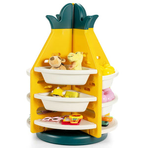 Kids Toy Storage Cabinet 360° Revolving | Pineapple Shelf-Toys