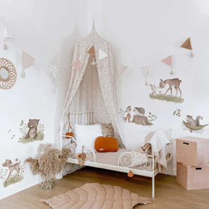Kids Woodland Wall Decal - Adorable Animals Decal-