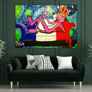 King: Pink Panther Wall Art – Transforming Spaces with Flair-Wall Posters
