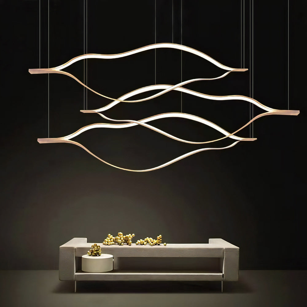 Kiss Acrylic Chandelier: Authentic and Elegant Lighting-Ceiling Chandelier