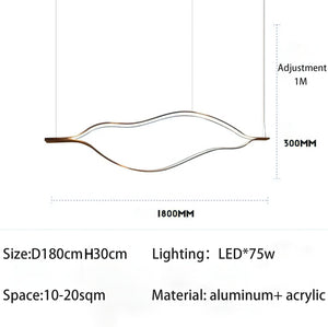 Kiss Acrylic Chandelier: Authentic and Elegant Lighting-Ceiling Chandelier