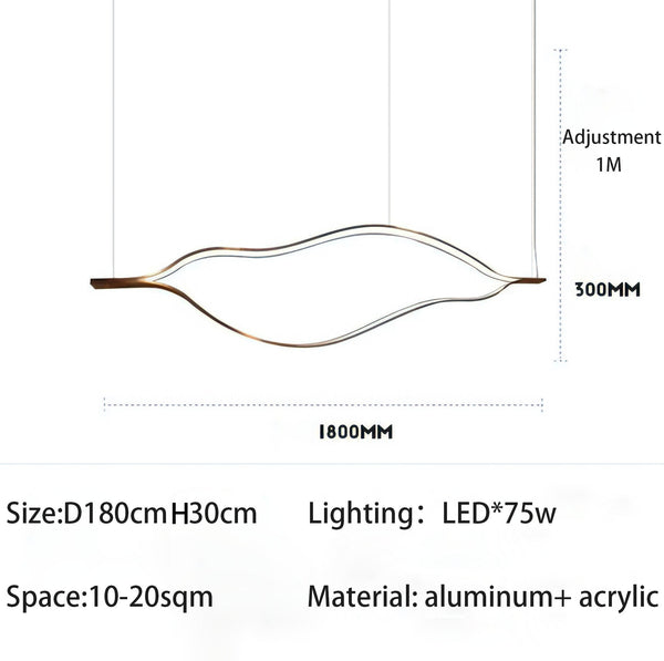 Kiss Acrylic Chandelier: Authentic and Elegant Lighting-Ceiling Chandelier