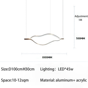 Kiss Acrylic Chandelier: Authentic and Elegant Lighting-Ceiling Chandelier