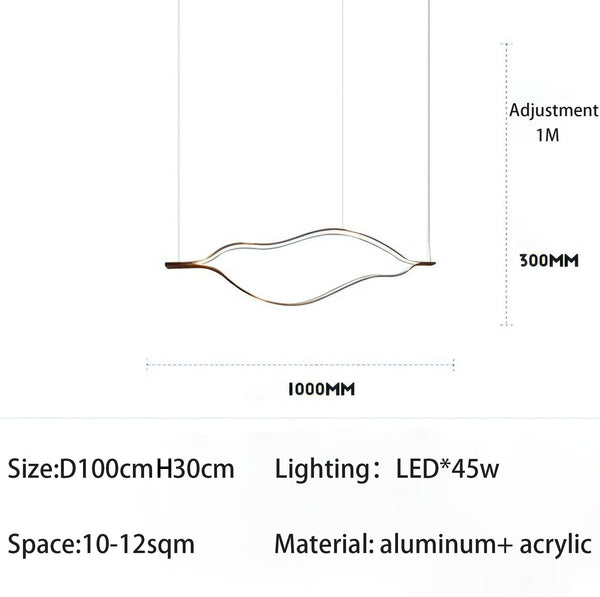 Kiss Acrylic Chandelier: Authentic and Elegant Lighting-Ceiling Chandelier