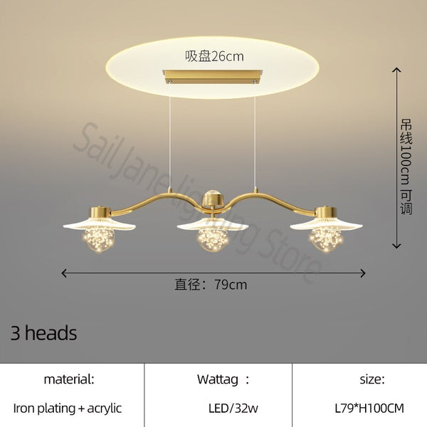 Kitchen Island Crystal Globes Chandelier - Spark Your Space-Kitchen Island