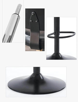 Kitchen Island Dining Cadeira Leather Stools Bar Chair-Bar Stools