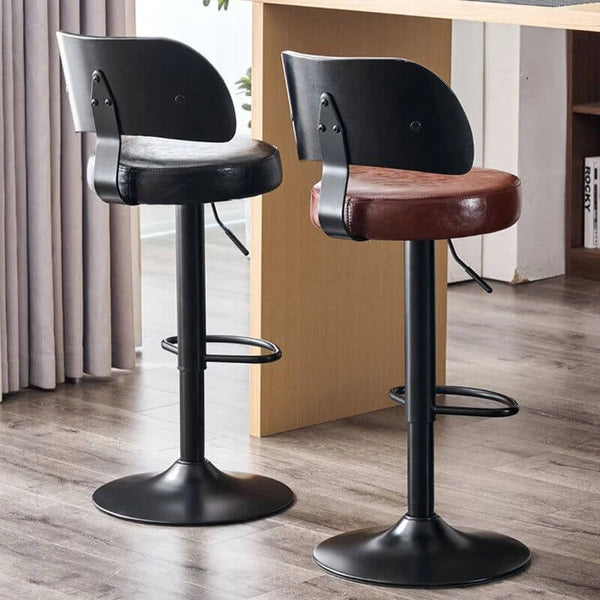 Kitchen Island Dining Cadeira Leather Stools Bar Chair-Bar Stools