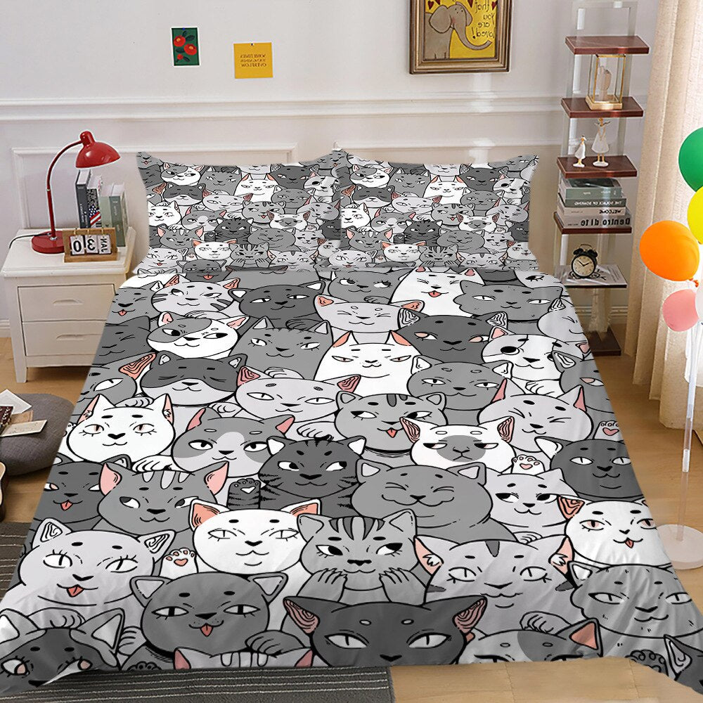 Kitty Bed Set: Supreme Comfort for Your Feline-Bedding Set Kids