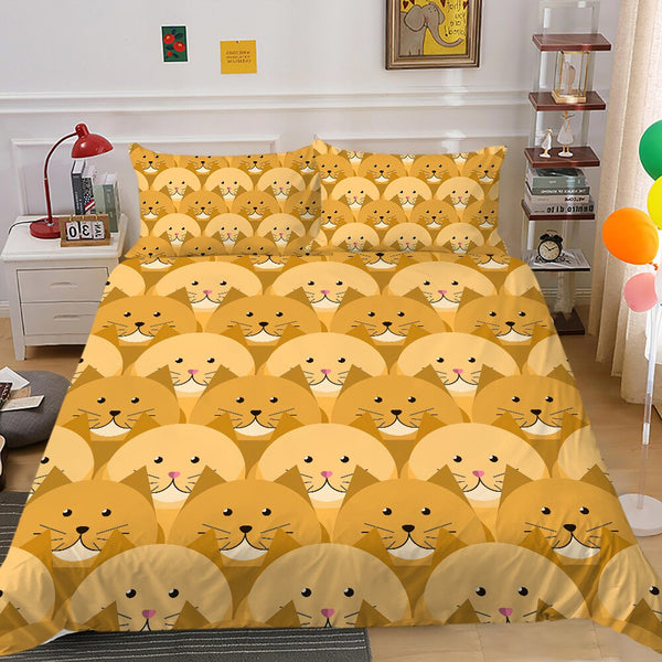 Kitty Bedding Set: High-Quality and Cozy-Bedding Set Kids