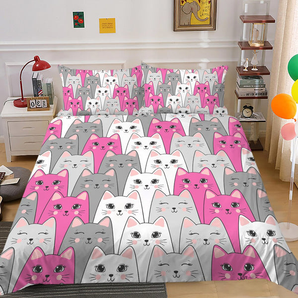 Kitty Bedding Set - Kids Nursery Optimum Comfort-Bedding Set Kids