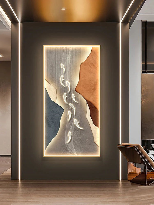 Koi Fish Porch LED Wall Art-LED Wall Art
