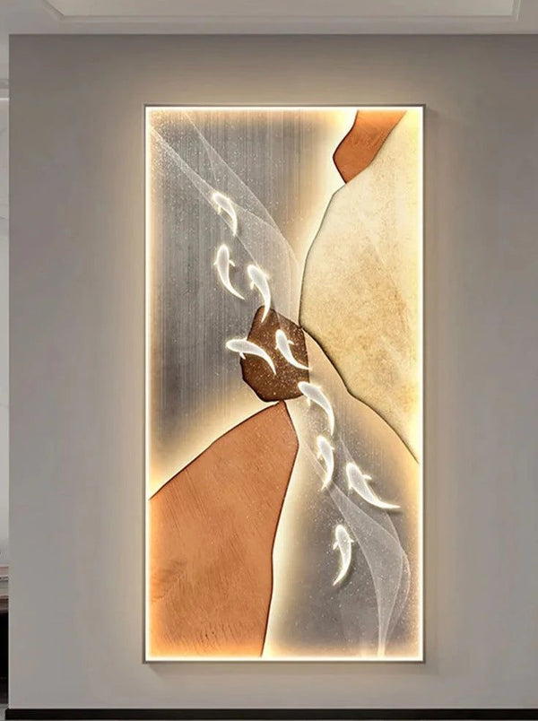 Koi Fish Porch LED Wall Art-LED Wall Art