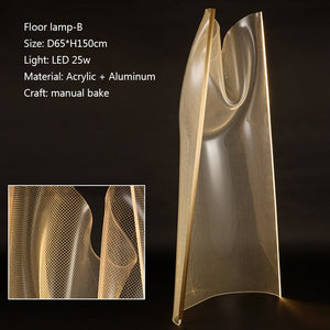 LED Acryl Floor Lamp-Floor Lamp