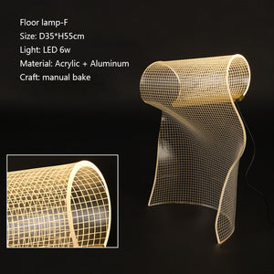 LED Acryl Floor Lamp-Floor Lamp